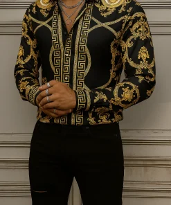 VERSACE Long Sleeves Button Down Shirt Limited For Men VS20014020