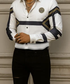 VERSACE Long Sleeves Button Down Shirt Limited For Men VS20014021