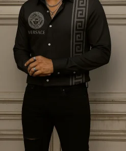 VERSACE Long Sleeves Button Down Shirt Limited For Men VS21143156