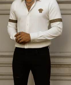 VERSACE Long Sleeves Button Down Shirt Limited For Men VS21143157