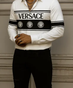 VERSACE Long Sleeves Button Down Shirt Limited For Men VS21143200