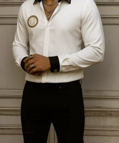 VERSACE Long Sleeves Button Down Shirt Limited For Men VS21143202