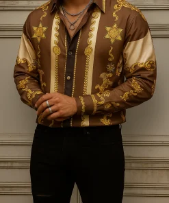 VERSACE Long Sleeves Button Down Shirt Limited For Men VS20014029