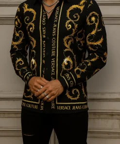 VERSACE Long Sleeves Button Down Shirt Limited For Men VS20014041