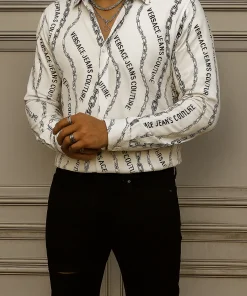VERSACE Long Sleeves Button Down Shirt Limited For Men VS20014049