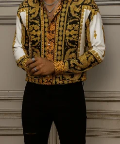 VERSACE Long Sleeves Button Down Shirt Limited For Men VS20014053