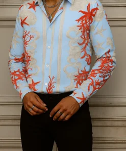 VERSACE Long Sleeves Button Down Shirt Limited For Men VS09030506