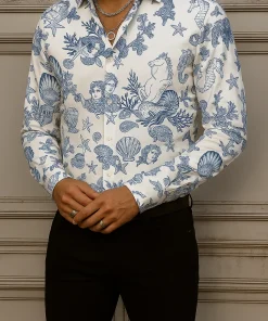 VERSACE Long Sleeves Button Down Shirt Limited For Men VS09030508