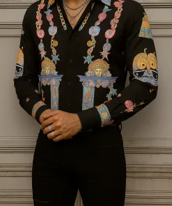 VERSACE Long Sleeves Button Down Shirt Limited For Men VS09030510