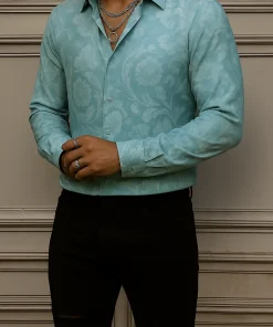 VERSACE Long Sleeves Button Down Shirt Limited For Men VS09030512