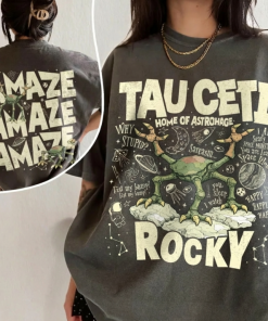 Rocky Tau Ceti Home of Astrophage Shirt, Amaze Amaze Amaze Jazz Hands Tshirt, Hail Mary Book Shirts, Sci Fi Lovers Gift